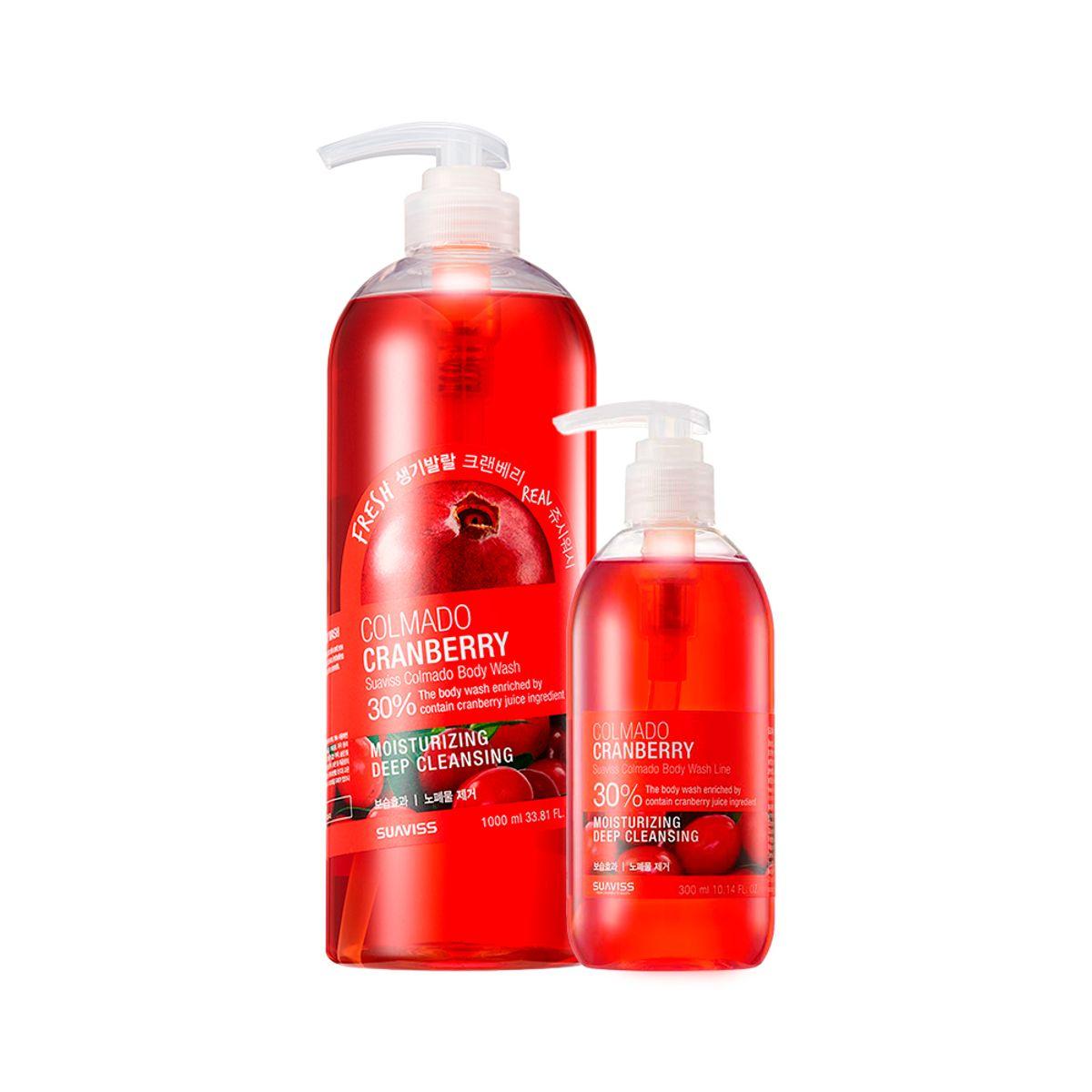 Colmado Cranberry Body Wash Larger Package (1000ml + 300ml)