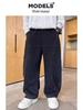 Boys' 2025 Loose Straight-Leg Jeans: Fashionable Campus Style, Junior High, Plus Velvet