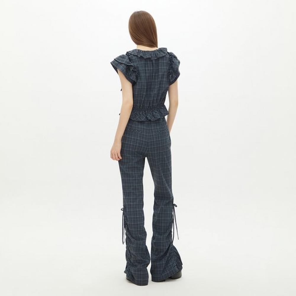 Gnarly Bootcut Pants With Hem Shirring Detail Es2wp564