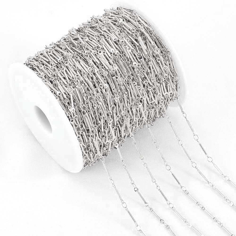 1Meter Multi Styles Stainless Steel Gold Color Silver Color Link Chain Bulk Chains DIY Necklace Jewelry Making Wholesale No Fade