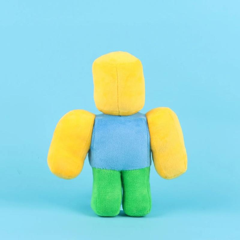 Neues 26cm Roblox Noob Plüschtier, Klassischer Blockiger Charakter Kuscheltier, Weiches Plüschtier für Gaming-Fans Sammlung & Kindergeburtstagsgeschenk