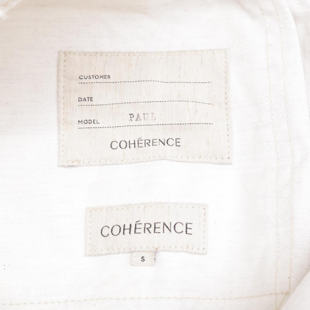 COHERENCE [Excellent Condition] 0346-08-50958 PAUL Work Style Trouser Pants/ Bottoms S Off whiteUsed