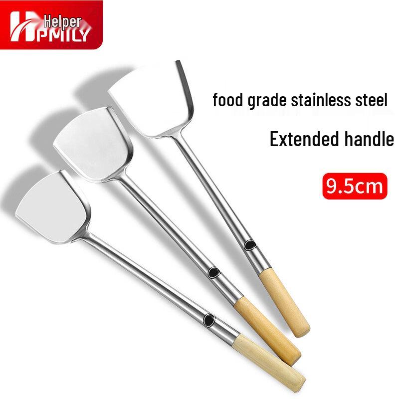 

Stainless Steel Wok Spatula with Wooden Handle