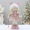 Party Supplies Pink Christmas Doll Elf Boy Girl Soft Merry Christmas Decoration Cartoon Festival Home Window Decoration