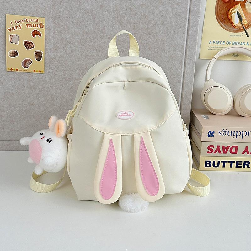 Cute rabbit ears highvalue children's small backpack new Japanese ins wind sweet girl mini backpack