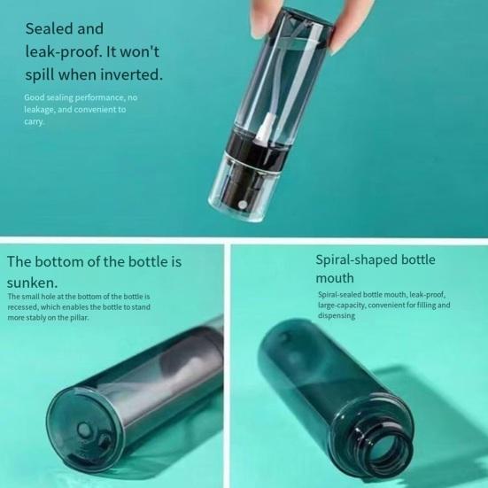 5/10/20Pcs 60/80/100/120ML Travel Spray Bottle Leak-proof Fine Mist Mini Empty Bottle Portable Clear Refillable Spray Bottle Container Set