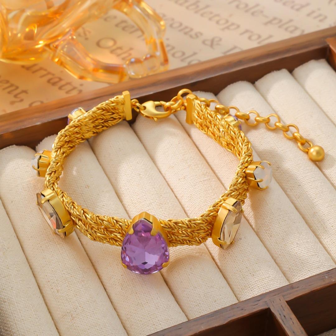 Средневековый Винтажный Средневековый Покрытый Медью Настоящее Золото Цвет Страз Алмазная Инкрустация Ручная Работа Тяжелое Промышленное Мастерство Продвинутое Чувство