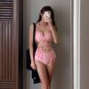 Sexy Halter Deep V Cutout Bikini - Women's Two-Piece High Waist Swimwear