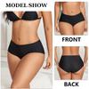 3Pcs Plus Size Ice Silk Underwear Women's Seamless Panties Sexy High Rise Traceless Invisible Briefs Breathable Lingerie
