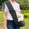 Breathable Pet Crossbody Shoulder Bag Large capacity with Pocket Dog Tote Bag Hands Free Comfortable