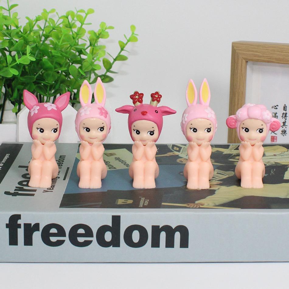Yeni  satılık Sonnes Angels Kiraz Çiçeği Serisi Anime Figürleri Süsler Bebekler Hayranlar Çocuk Hediye Rastgele