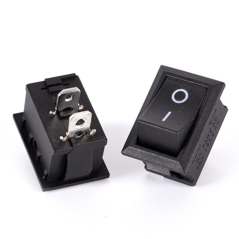 10 Stück Los 2 Pin 12V Auto Boot Runder Punkt Licht Ein/Aus Wippschalter Werkzeug