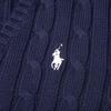 Polo Ralph Lauren Solid Logo Embroidered V-Neck Knit Sweater Women Sweater Navy-Blue 211570011-011