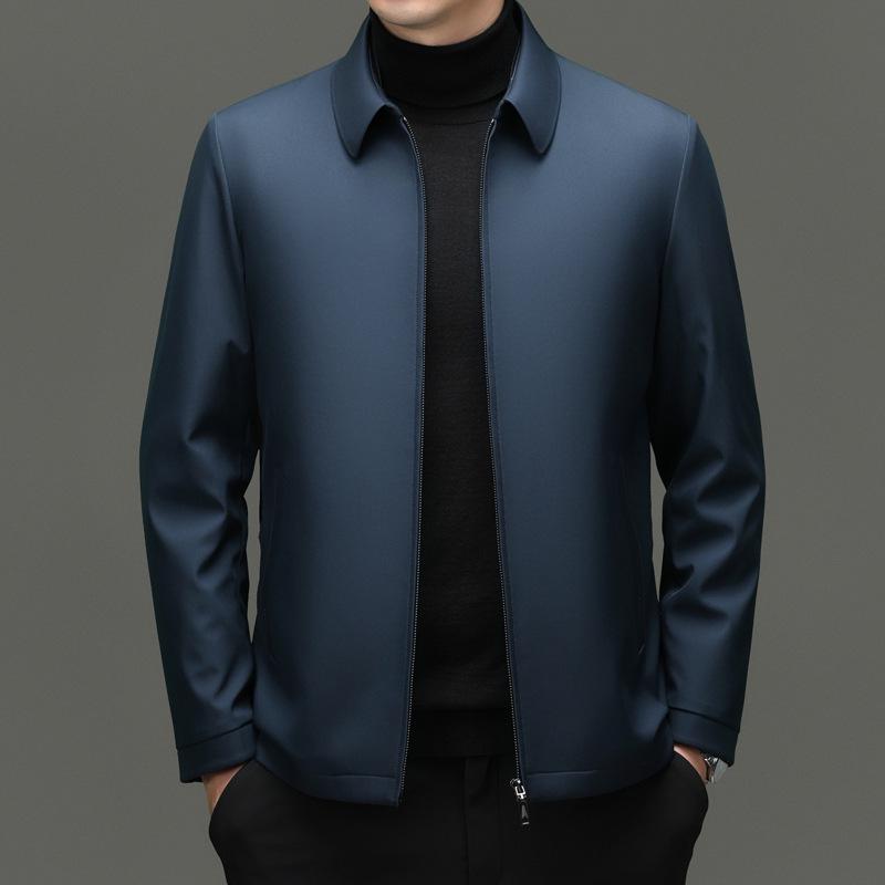 

Hot Item: Camel Velvet & Cotton Jacket with Lapel & Zipper - Perfect for Autumn & Winter, Includes Two Sets of Images XL темно-зелений колір