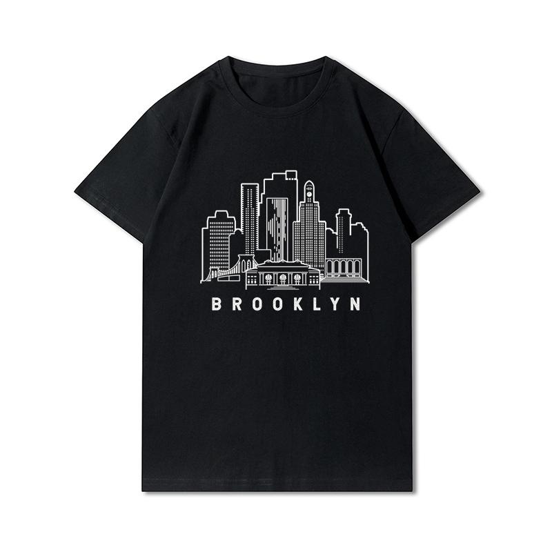 T-shirt Grafica Harajuku Vintage Anni '90 Magliette Donna Brooklyn Estive Oversize Streetwear Top Gotici Punk