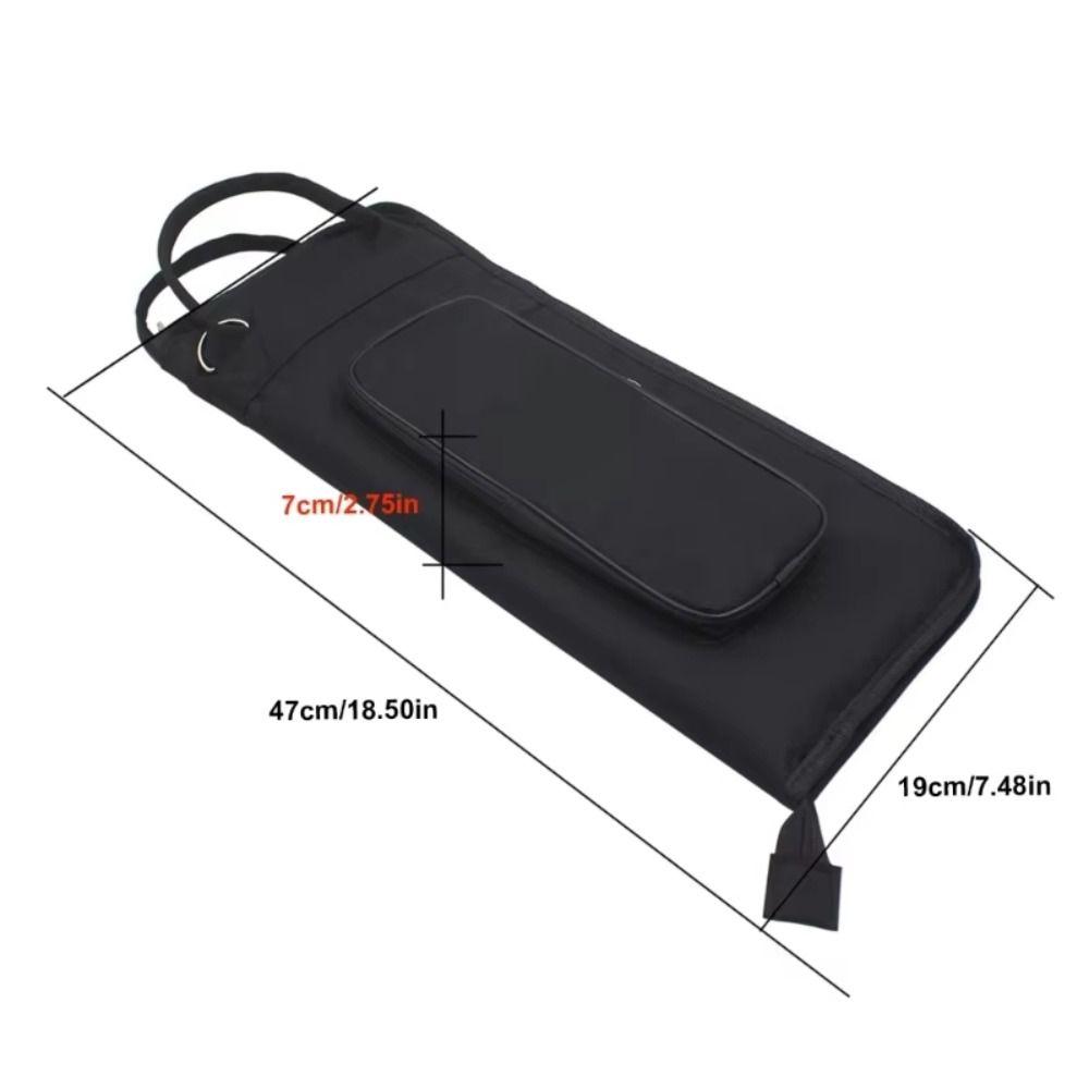 Big Capacity Drumstick Storage Bag Oxford Cloth Percussion Sticks Bag Drum Stick Handbag  Jazz Drum