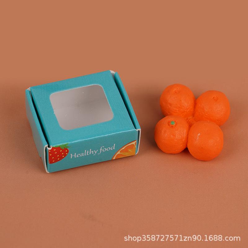 Micro Landscape Play House Children'S Toys Simulation Fruit Mango Strawberry Orange Doll House Diy Scene Miniature Ornament