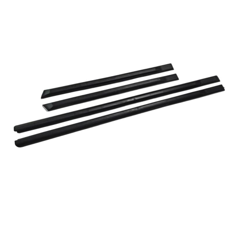 4-teiliges schwarzes Außentürverkleidungs-Seitenleisten-Zierleistenset für 90er Spezifikation Große Stoßstangen-Ausstattung NUR für VW Golf Jetta MK2 4-türiges Modell