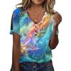 Women's Summer New Tie Dyed Short Sleeve T-shirt