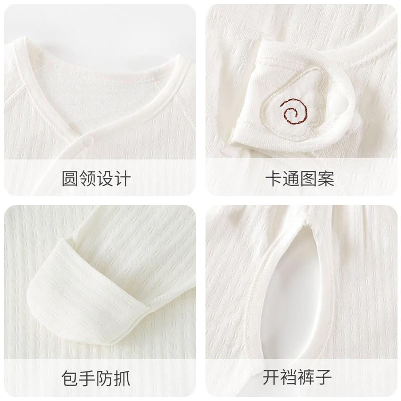 Newborn Cotton Bodysuit Set 0-3 Months Baby Fall Sleepwear Unisex Soft Comfortable