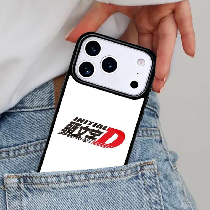I-nitial D car Japan Phone Case for iPhone 16e 15 14 13 12 17 Pro Max Plus Air 17pro Cover Coque