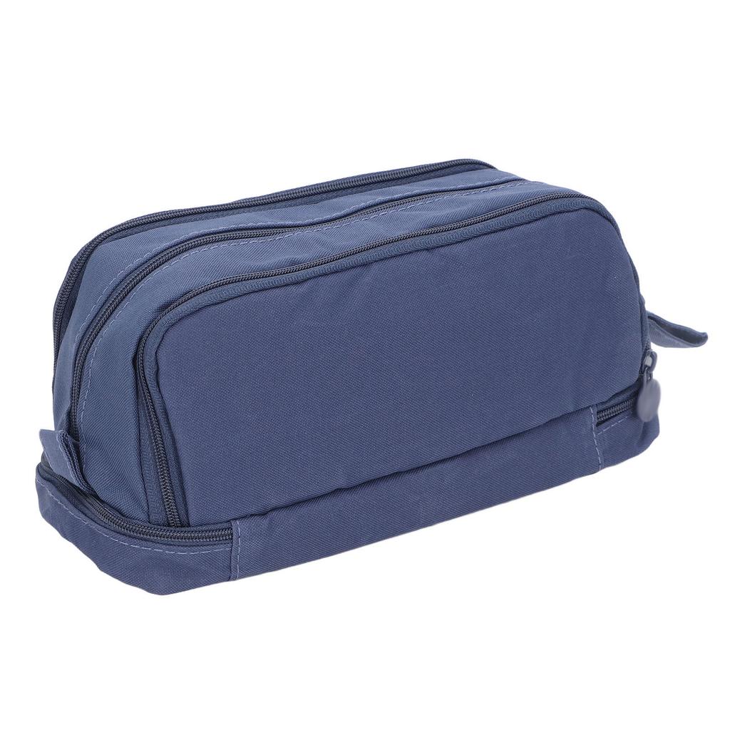 Pennfodral med stor kapacitet Dubbelöppning Pennväska Slitstarkt Canvas Pennfodral Bärbart Multifunktionellt Pennfodral för