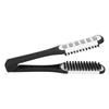 Bristle Double Sided Brush Clamp Multifunctional Hair Brush Straightener Styling Tool for Women Men