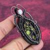 Tree Of Life Copper Stichtite Pendant Copper Wire Wrapped Pendant Rainbow Moonstone Jewelry