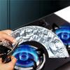 10pcThick Aluminum Foil Stove Burner Gas Oven Cover Reusable for Gas Stove Top Liners Oil-proof Cleaning Pad Square Round Mat