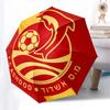 Soccer Team Logo Automatic Opening and Closing, 8 Rib Structure Portable Umbrella, Suitable for Men and Women In All Seasons  Perfect Gift F