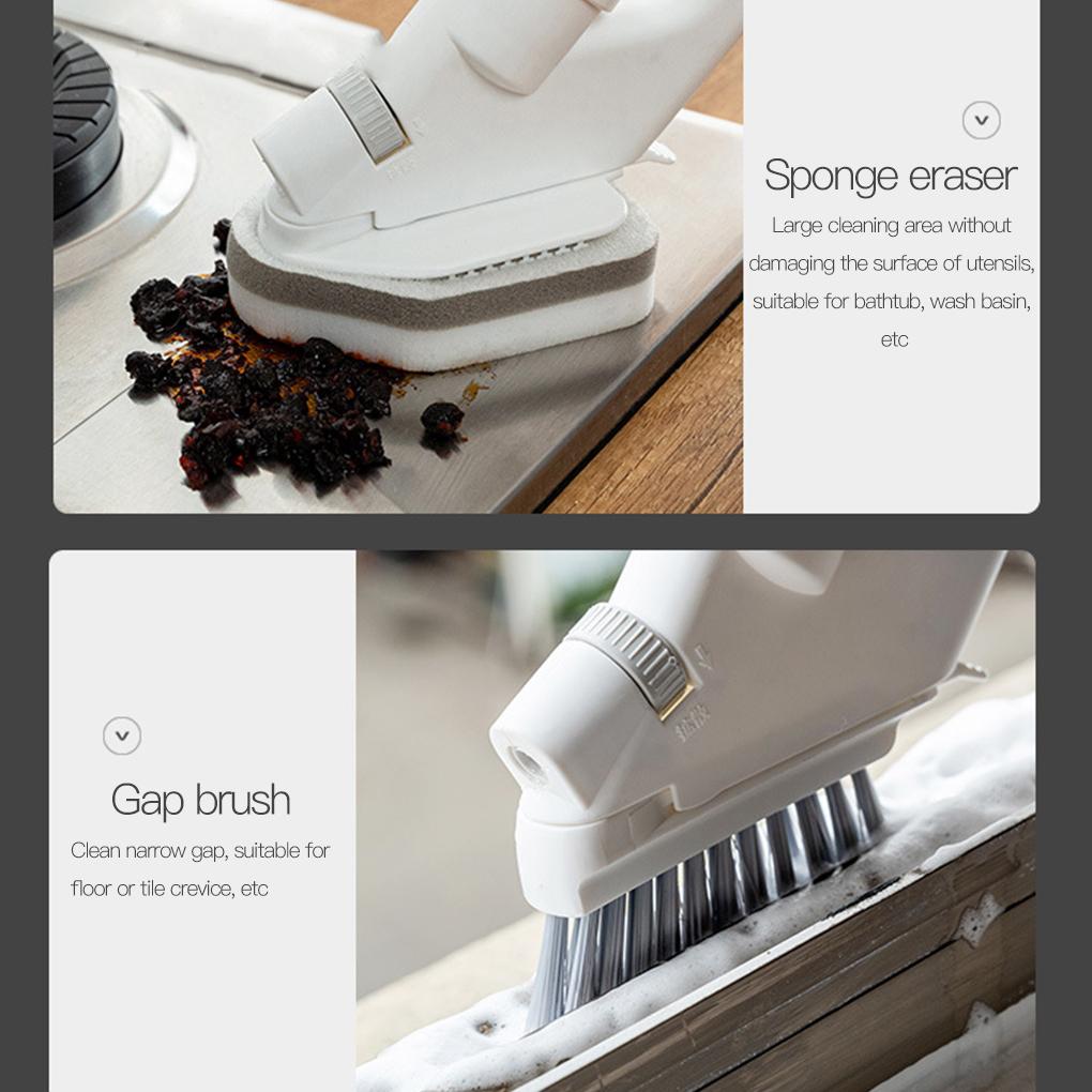 5-in-1 Multi-function Window Washing Sponge Brush Water Sprayer for Glass Kitchen Home Floor