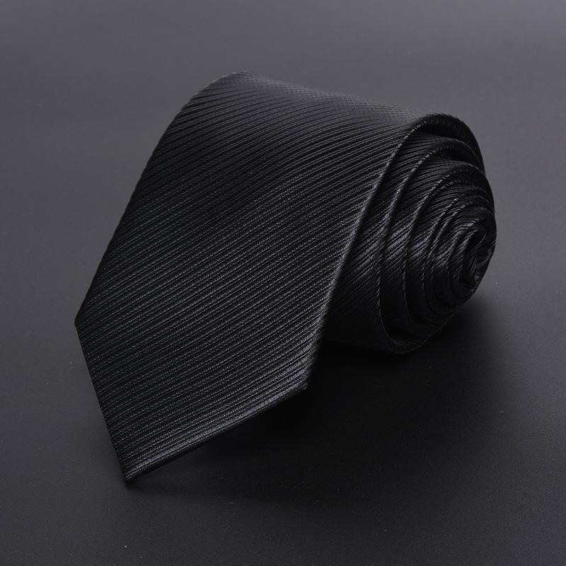 Krawatte Herren Reißverschluss Knotenfrei Klassisch Blau Schwarz Burgunder Einfarbig Gestreift Anzug Kleid Kragen