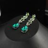 Retro Design European and American Crystal Gemstone Necklace Earrings Set Exquisite Design Fashion Temperament Bridal Jewelry 2026