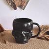 Dark Gothic Style Art Bone Skull Mug High-end Quirky Niche Design Cup Halloween Gift