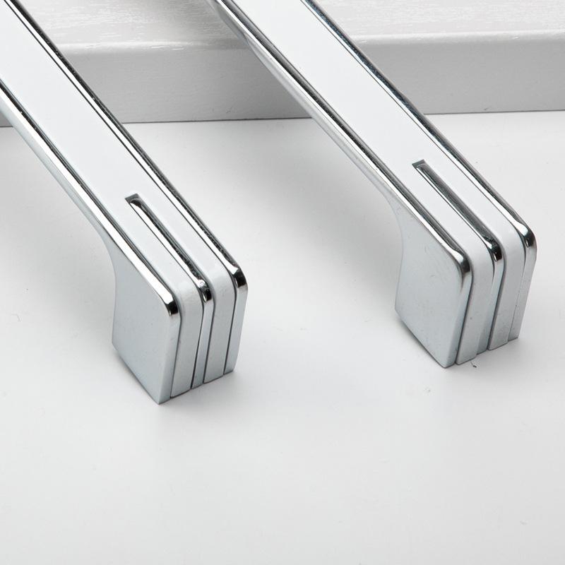 Tür Kleiderschrank Knopf Silber Schwarz Schublade Schrank Griff Quadratisch Schrank Küchenbeschläge Nordischer Stil Zinklegierung Box Griff