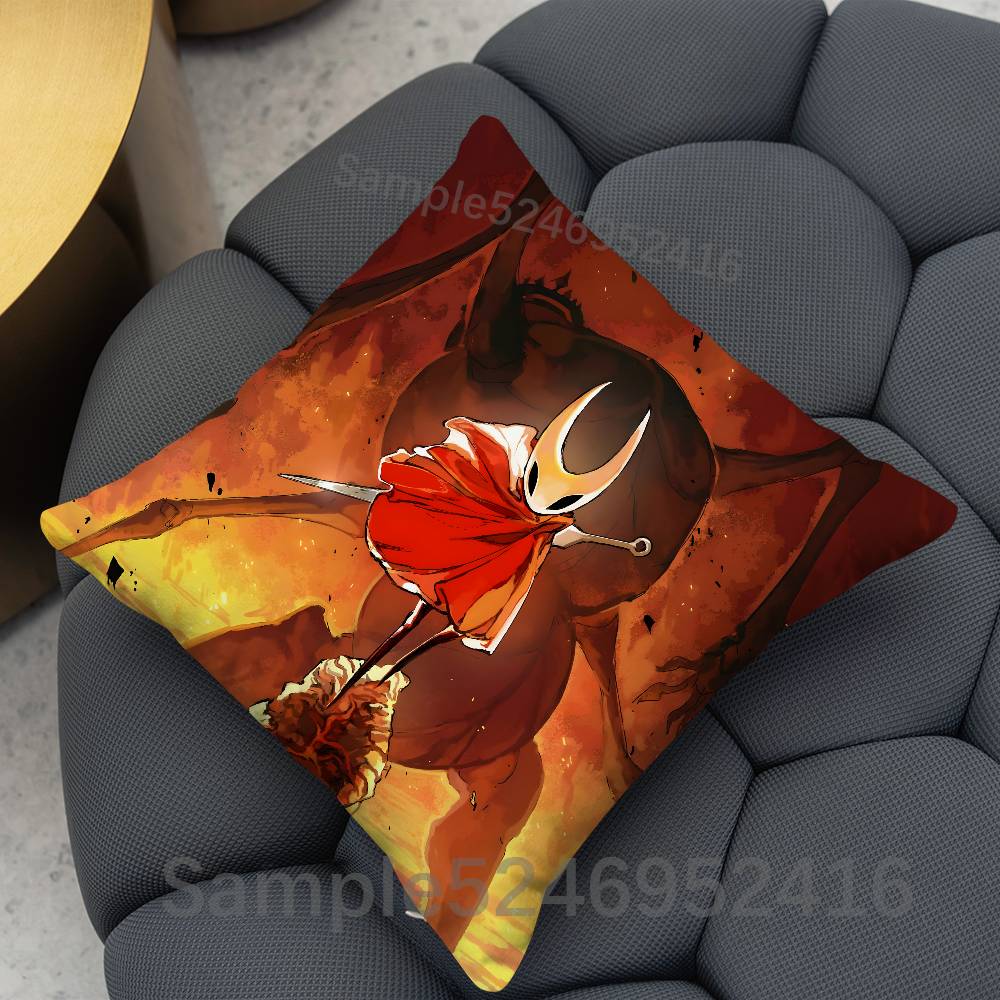 Hornet SSilksong Hollow Knight Pillow Case Cover Square for Decorative Cushion Bed Couch Sofa Classic Style Machine Washable