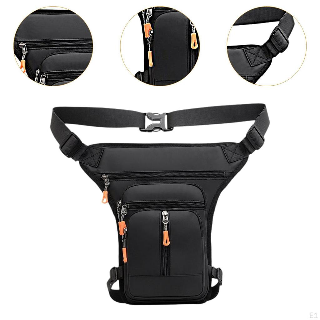 Men Waist Bag Crossbody Fanny Pack Motorcycle Drop Leg Multifunctional Portable Hip for