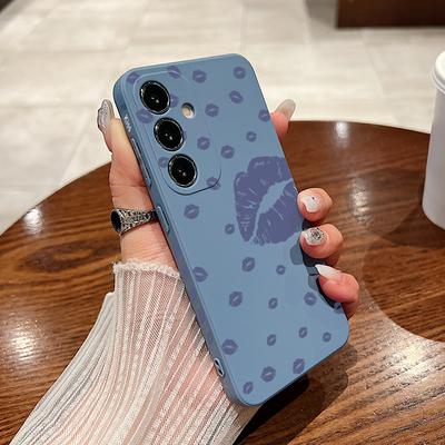 Per Samsung S25 S24 S22 Ultra Plus S23 S21 S20 Fe A55 A54 A53 A35 A15 5g Motivo Bacio Tpu Morbido Colorato Antiurto Custodia Cover
