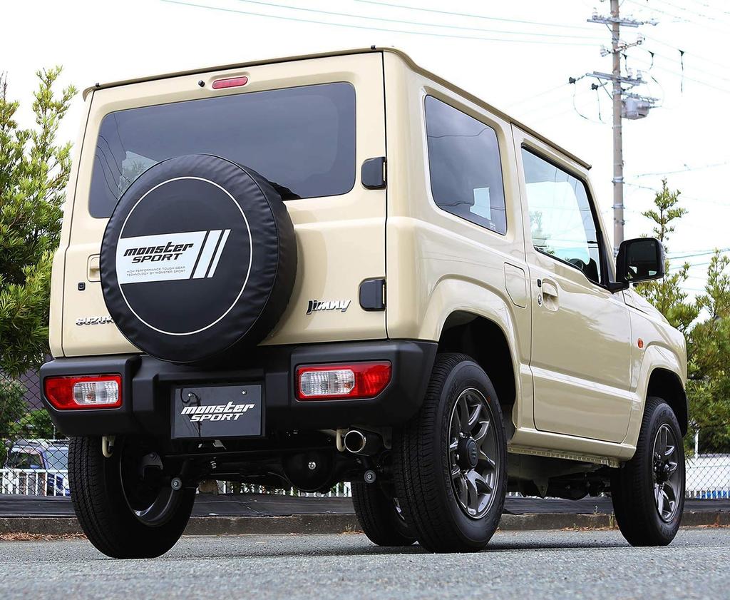 MONSTER SPORT MS Circle Spare Tire Design for Jimny and Prevents Deterioration for Cover, Vehicle-Specific [JB64W], Waterproof, Dustproof, Storage,