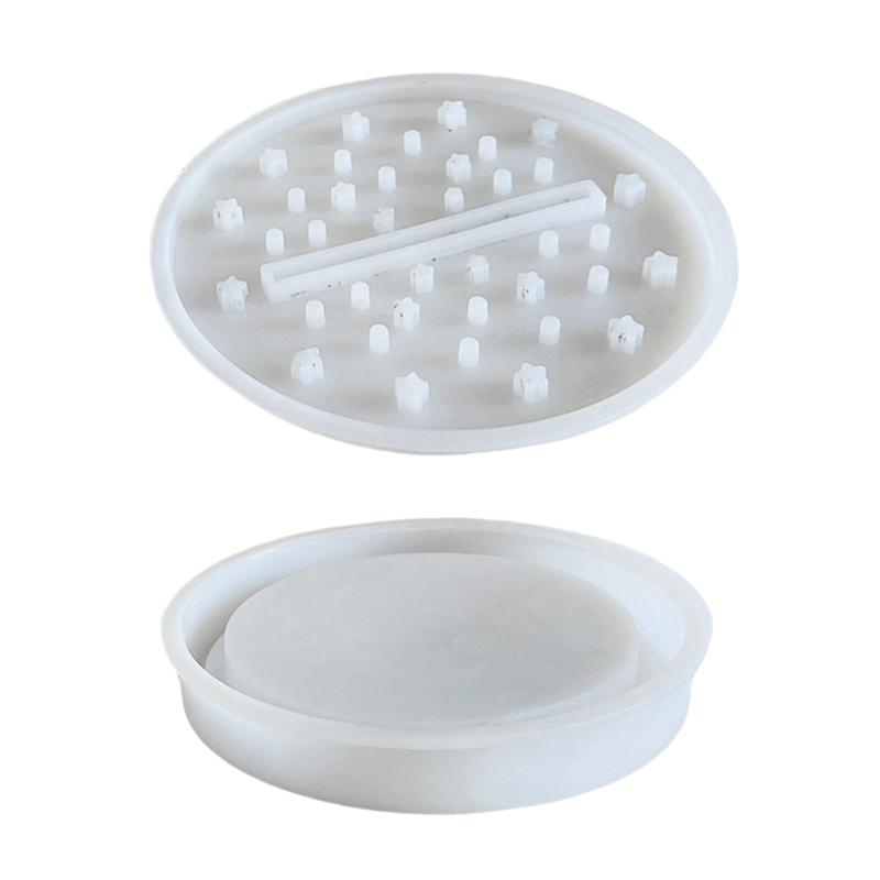 Round Silicone Mold For DIY LED Candle Holders Sturdy And Easy To Demold For Creative Homes Decors Projects