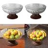 Decorative Bowl with Pedestal for Fruit, Modern, Round, Desserts, Plate Stand, for, Centerpiece