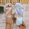 Fashion Sexy Women Sandals Summer Beach Shallow Mouth Rhinestones Ladies Fashion Show Comfortable Light Shoes Sandalias Femininas