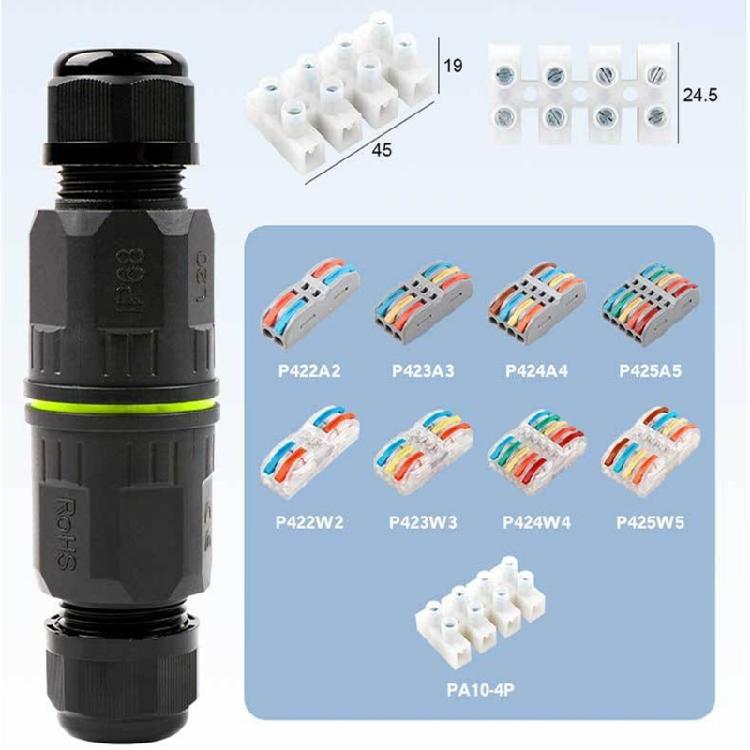 MultiCores Waterproof Joint Cable Connector For Photovoltaic Systems And Underground Lighting Installations Projects