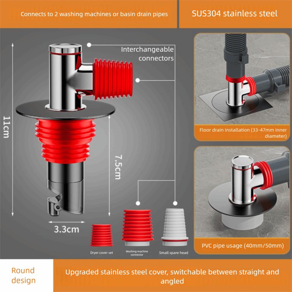 Stainless Steel Floor Drain Cores Efficient Drainage Shower Drain Cover Floor Strainer  Garage