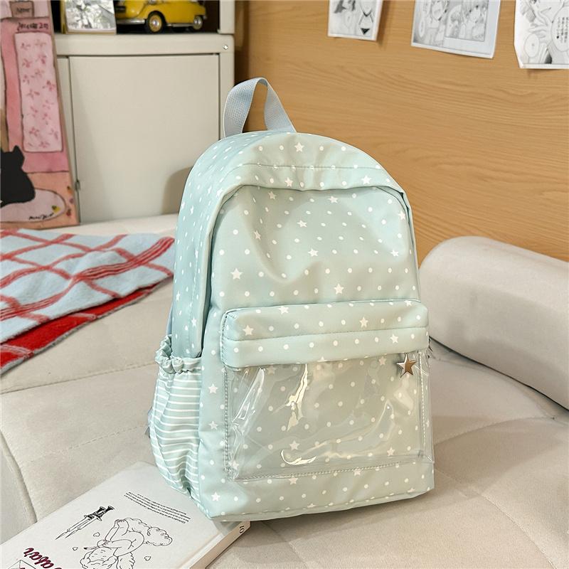 

Small Star Printed Backpack Large Capacity Student Schoolbag