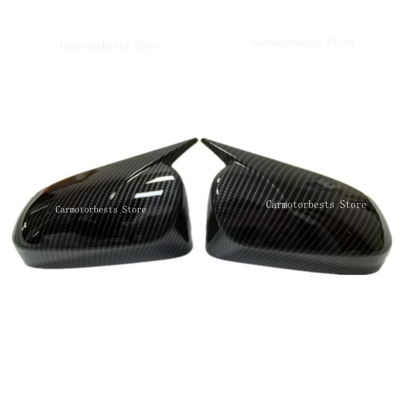 Car Rearview Side Mirror Cover Fit For Toyota Camry Corolla Avensis Auris 2014-2018 Wing Cap Rear View Case Trim Carbon Fiber
