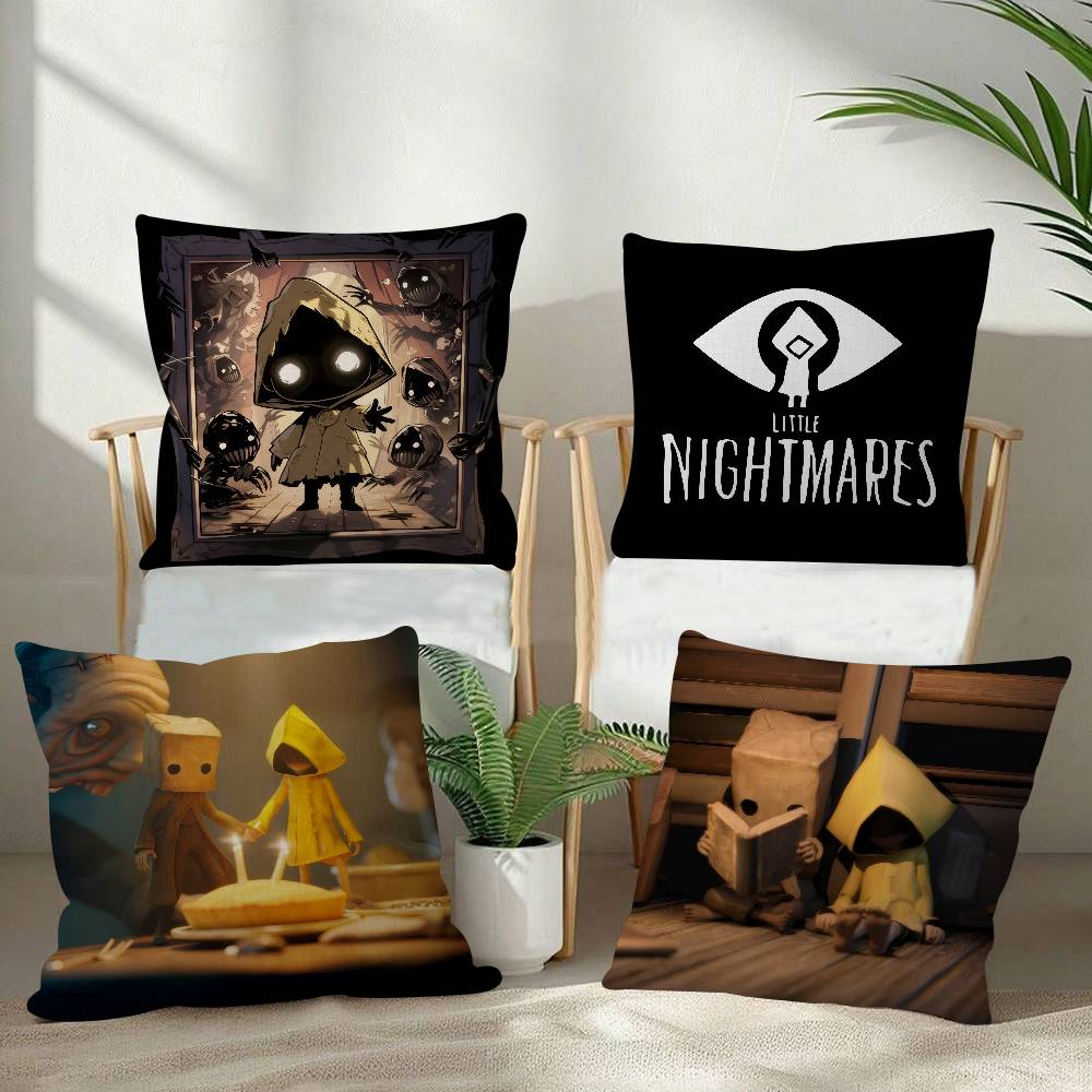 Game Little Horror Nightmares Personalized Picture Text Home Decorative Pillows Household Gifts 45x45cm