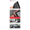 Déflecteur de fenêtre pour RENAULT DUSTER DACIA DUSTER HS 2011-2017 Déflecteur de pluie Déflecteur d'air latéral Protection météo Fixation extérieure par ruban adhésif