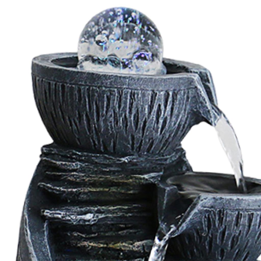 Tischbrunnen Innenwasserfall Landschaft Einweihung Schreibtisch Fließendes Ornament Kunstfelsen