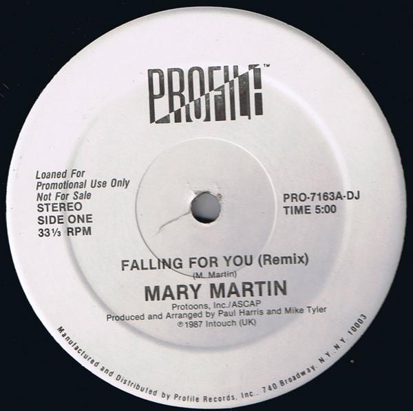Виниловая пластинка MARY MARTIN 5 Falling For You PRO7163DJPROMO Profile Records 1987 Япония SoulFunk Б/у